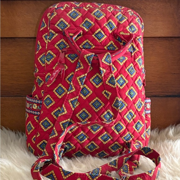 Vera Bradley ‘Bancroft Flowering Paisley Goji Berry’ Mini Backpack - Picture 2 of 6